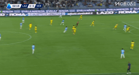 杏彩体育h5-半场：拉齐奥3-0维罗纳，卡斯特利亚诺斯2传1射，扎卡尼破门